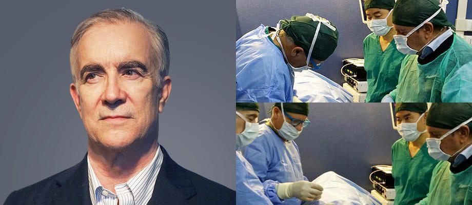 Tiến sĩ Sergio Capuro, chuyên gia về phẫu thuật thẩm mỹ tái thiết của Ý phát triển.