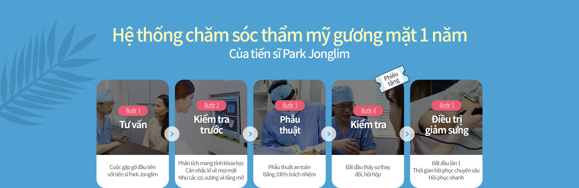 Hệ thống chăm sóc thẩm mỹ gương mặt 1 năm Của tiến sĩ Park Jonglim